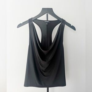Express Women's Black Drape Tank Top